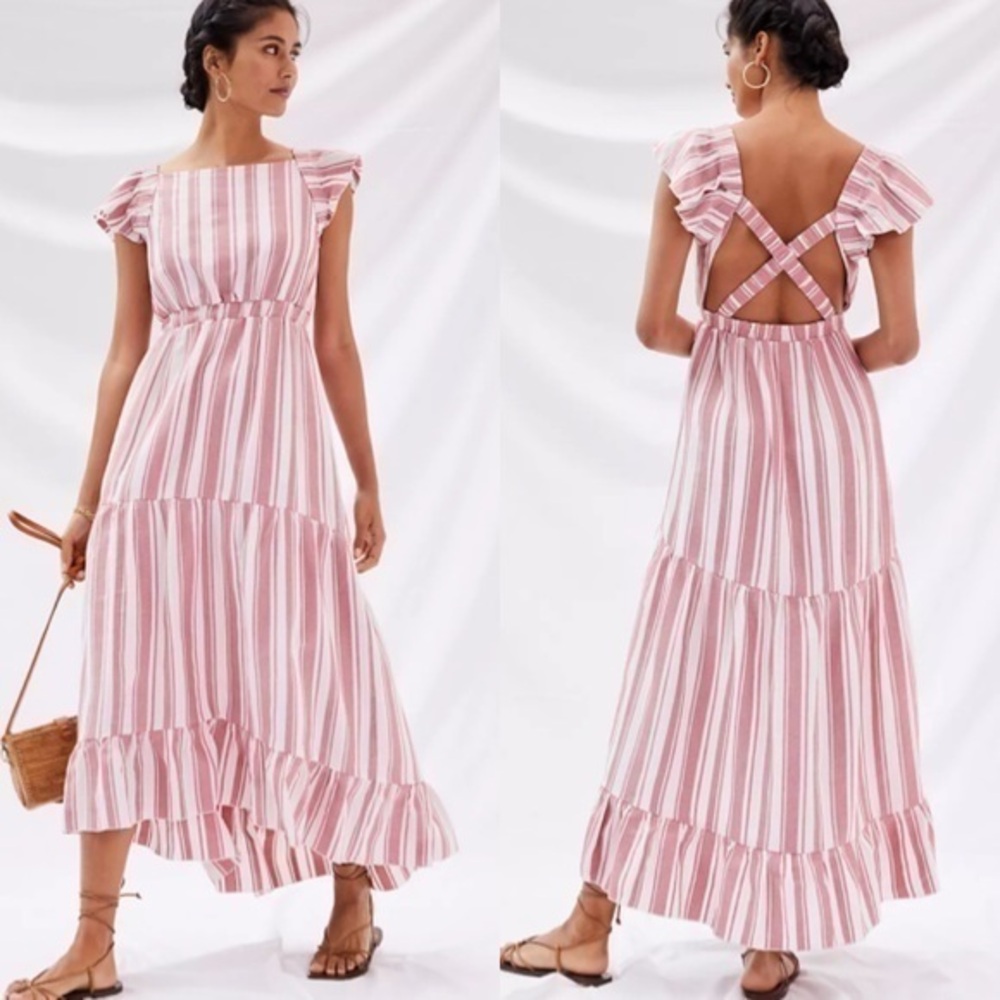 Anthropologie Maeve  Striped Maxi Dress Size XS